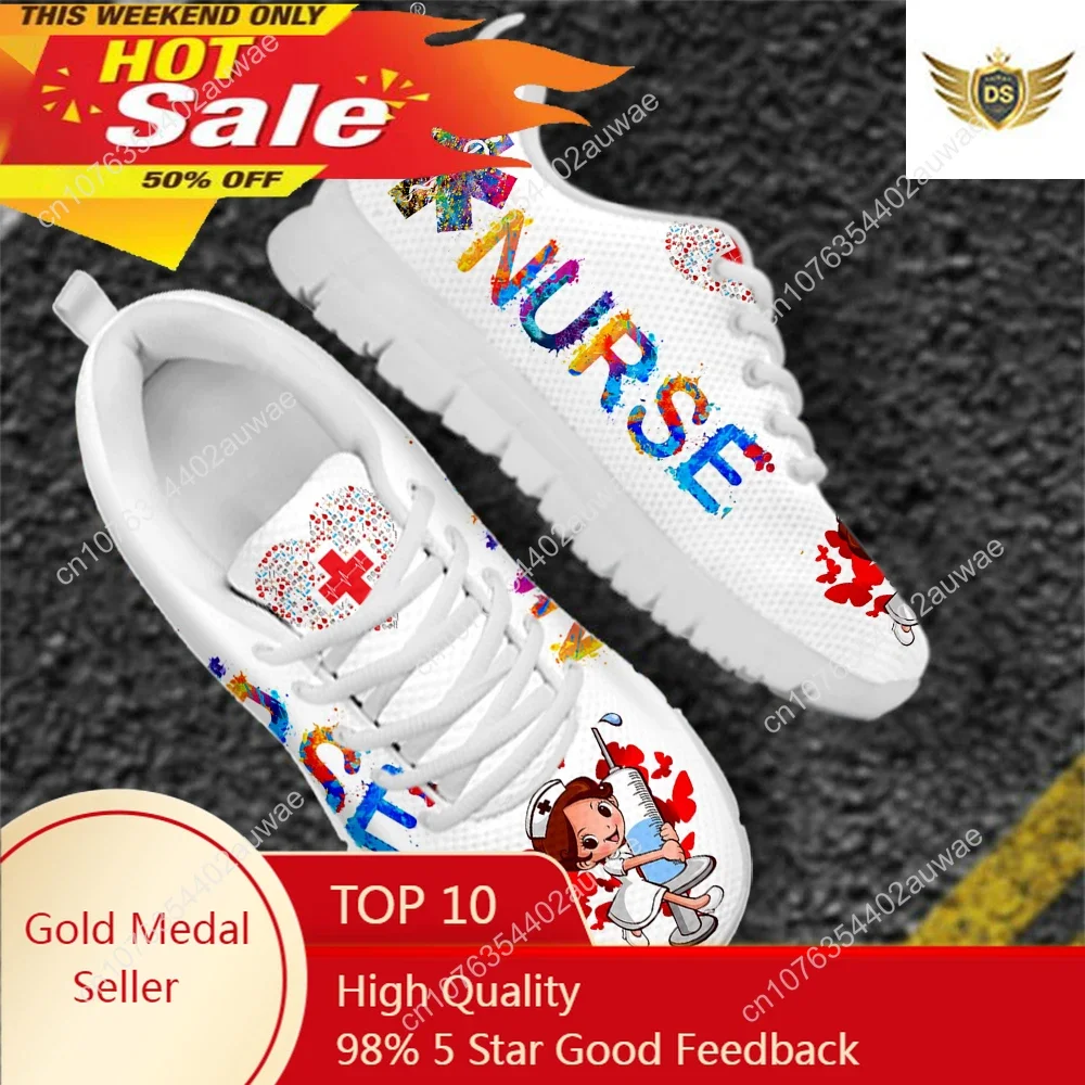 Women'S Shoes Nursing - Sepatu Sneakers Pola Perawat Kartun Rumah