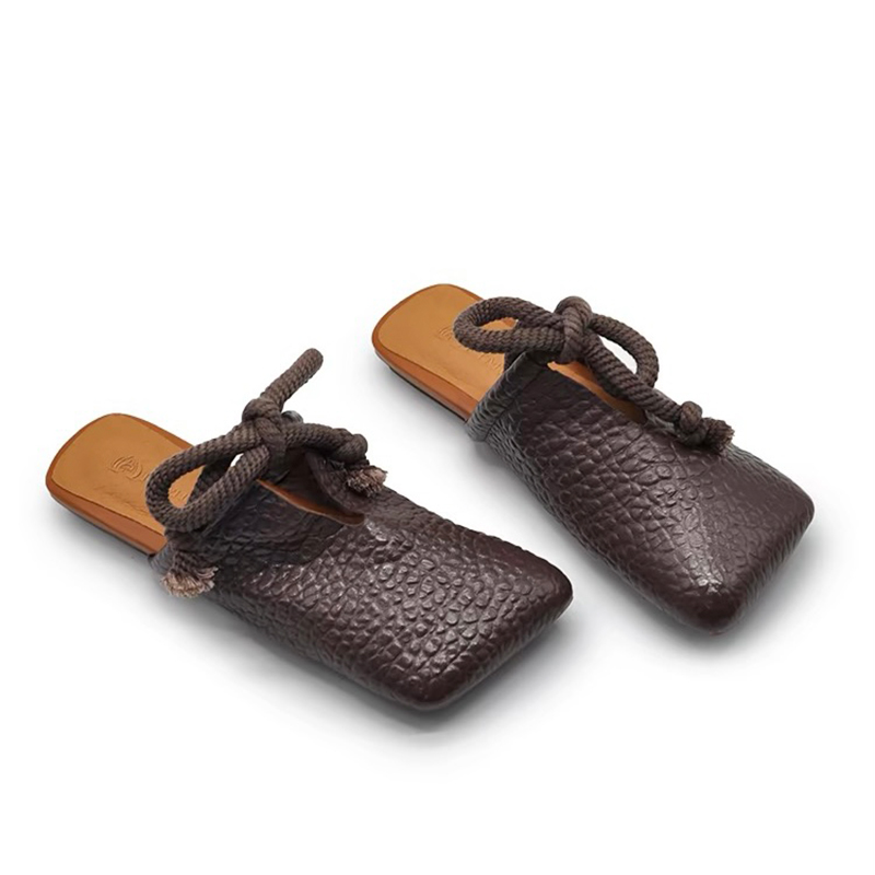 Women Shoes Size 7 - Sandal Wanita Model Square Toe, Sepatu