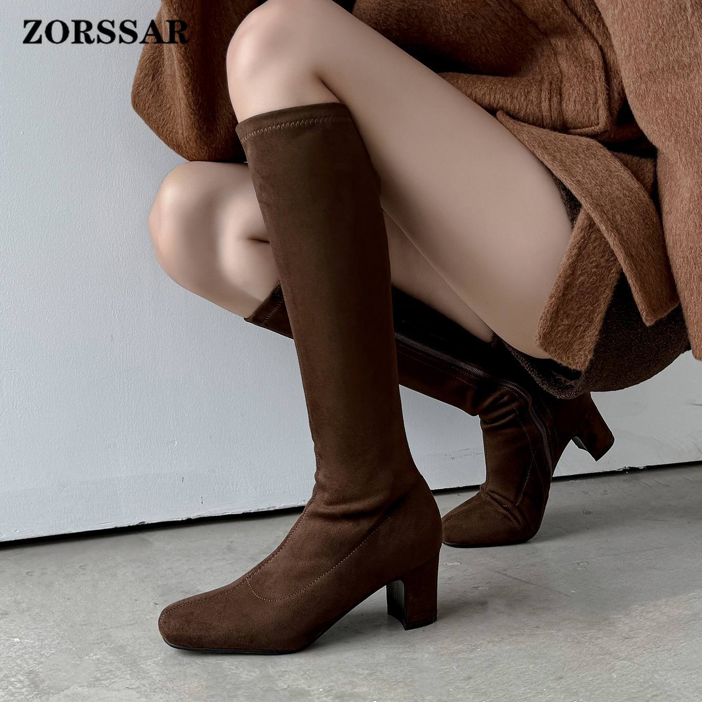 Women Shoes Size 7 - ZORSSAR Sepatu Bot Elastis Modern Model