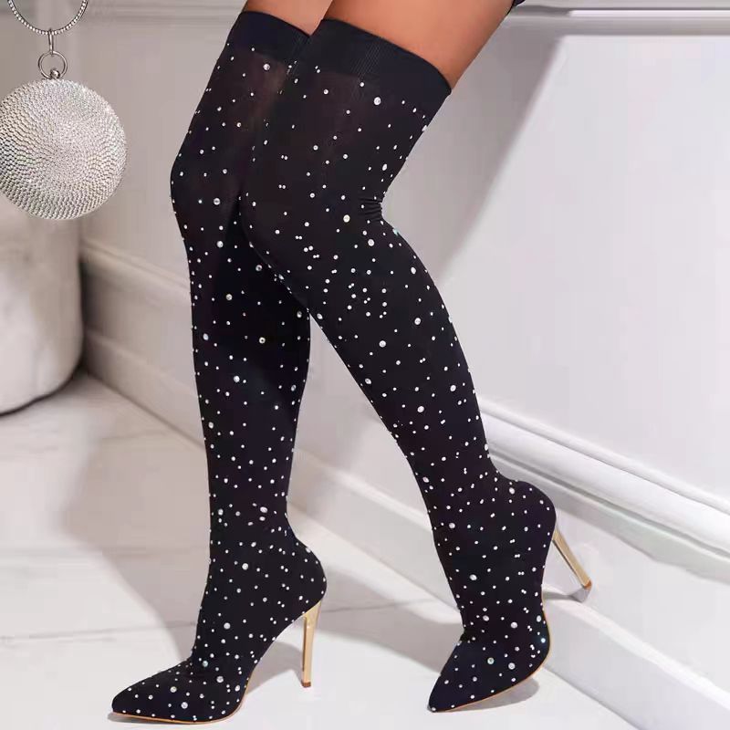 Sock Boot Women - Sepatu Bot Kaus Kaki Melar Kaki