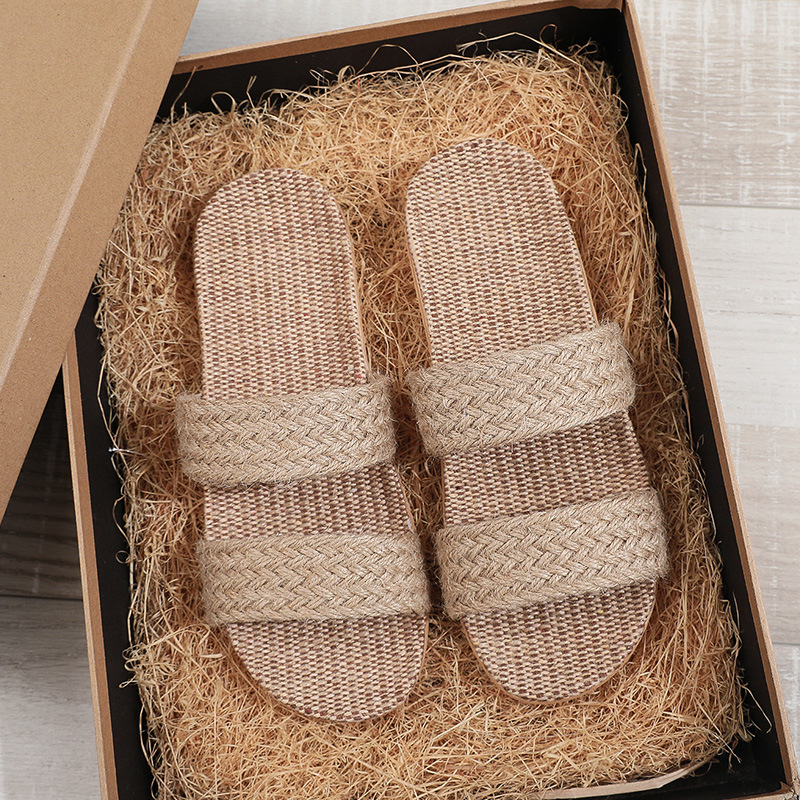 Women'S Shoes To Men'S Size - Sandal Rumah Wanita, Sandal Flax Datar