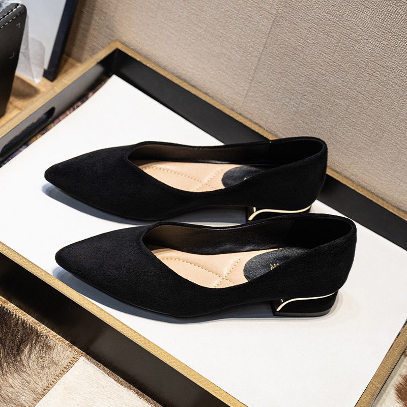 Sepatu Wanita Hak Tebal Sederh - Women'S Shoes For Work ulasan dan harga