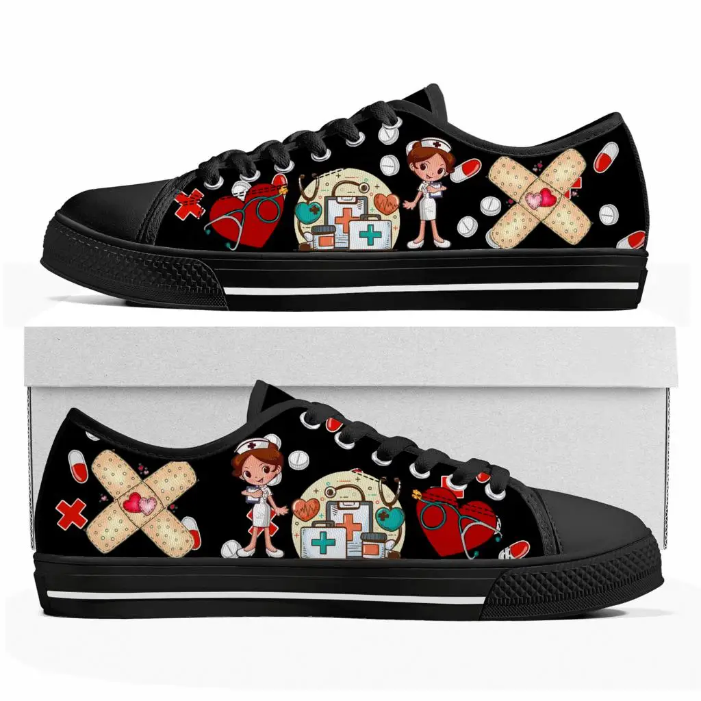 Sepatu Kets Rendah Motif Kartu - Women'S Shoes Nursing ulasan dan harga