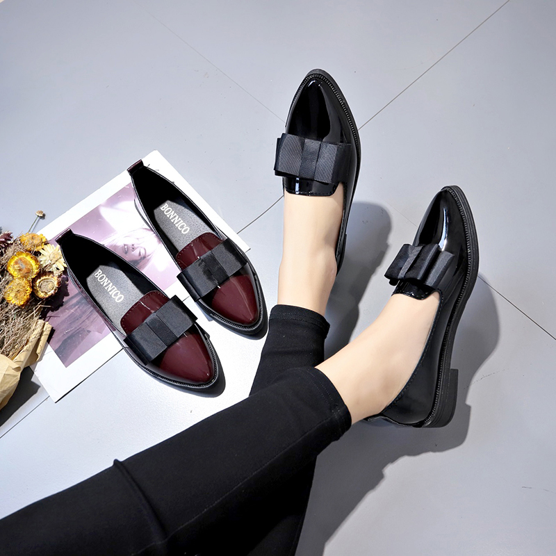 Sepatu Flat Berujung Runcing d - Women Shoes Loafers ulasan dan harga