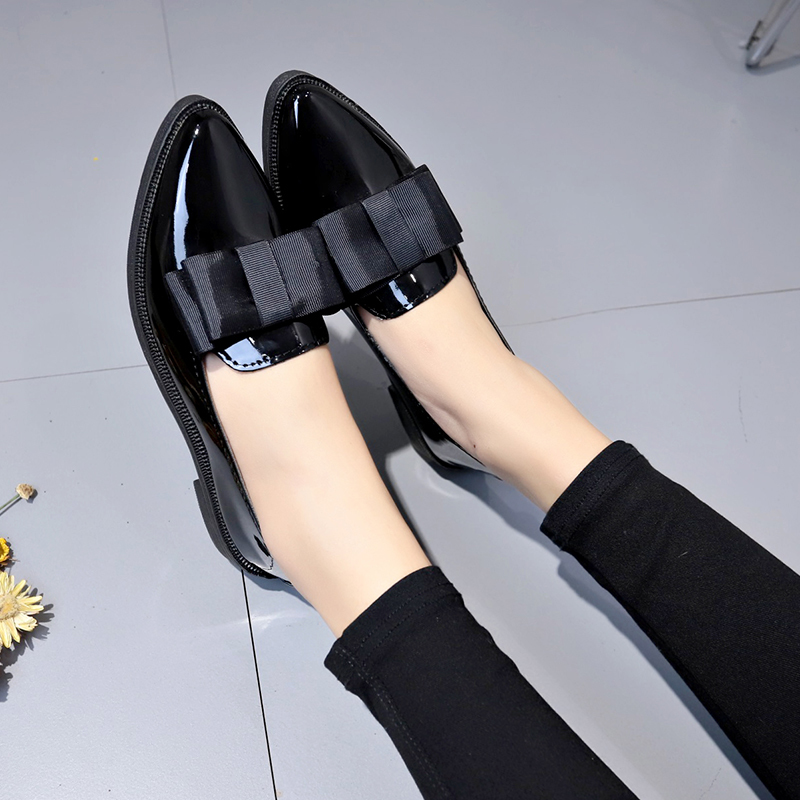 Sepatu Flat Berujung Runcing d - Women Shoes Loafers ulasan dan harga