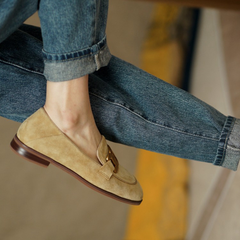 Sepatu Wanita Hak Rendah Musim - Women Shoes Loafers ulasan dan harga