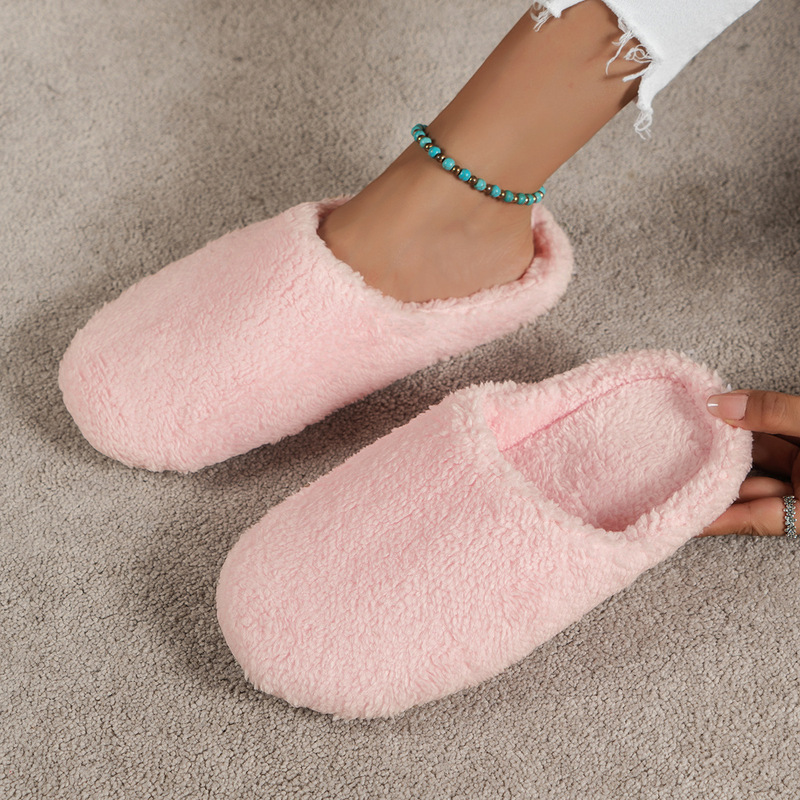 Sandal Rumah Katun Berwarna Po - Women'S Shoes To Men'S Size ulasan dan harga