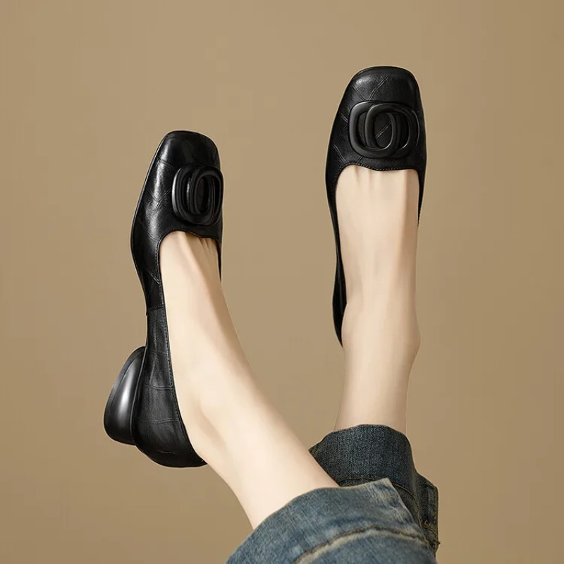 Sepatu Wanita Gaya Prancis, Se - Women Shoes Loafers ulasan dan harga
