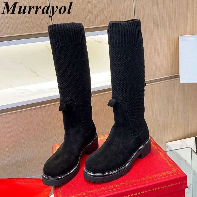 Sepatu Bot Setinggi Lutut Musi - Sock Boot Women ulasan dan harga