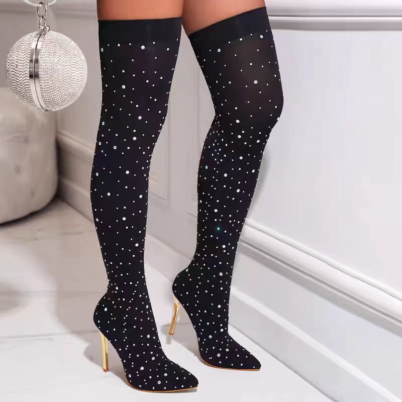 Sepatu Bot Kaus Kaki Melar Kak - Sock Boot Women ulasan dan harga