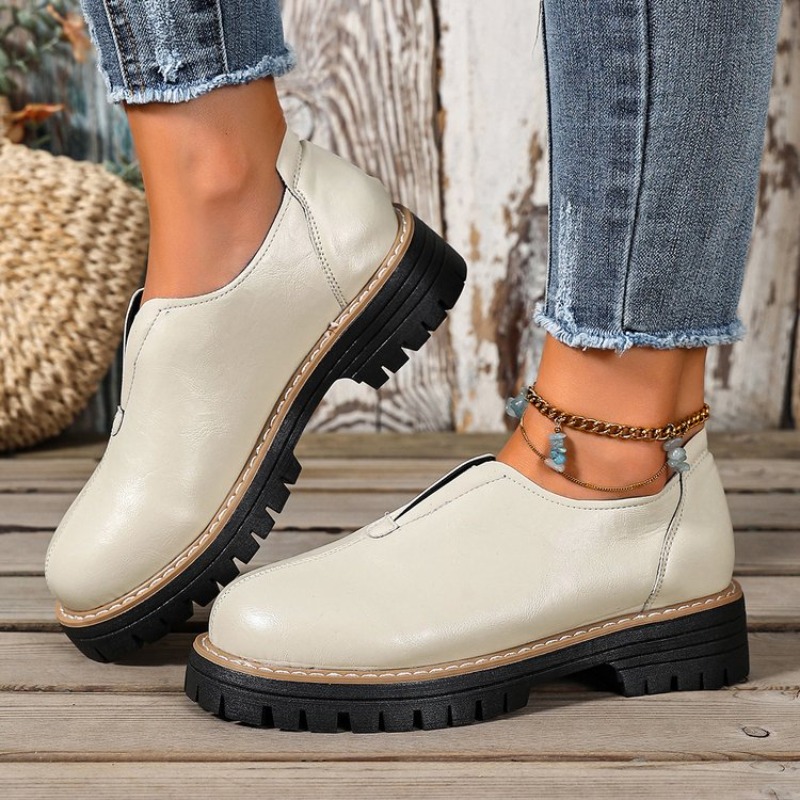 Sepatu Wanita Gaya Retro Inggr - Women Shoes Loafers ulasan dan harga
