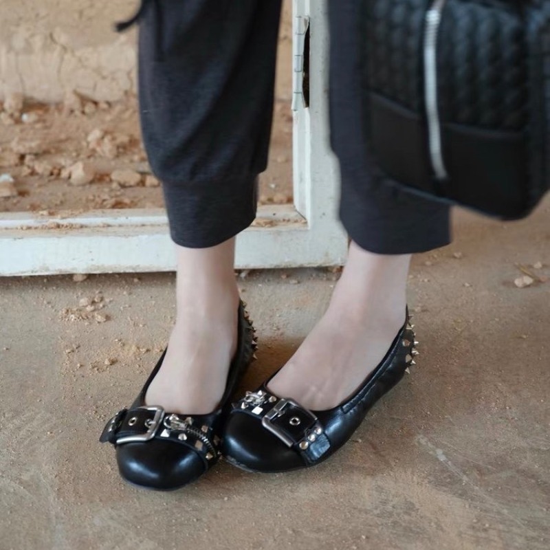 Sepatu Wanita Kulit Model Mary - Women Shoes Loafers ulasan dan harga