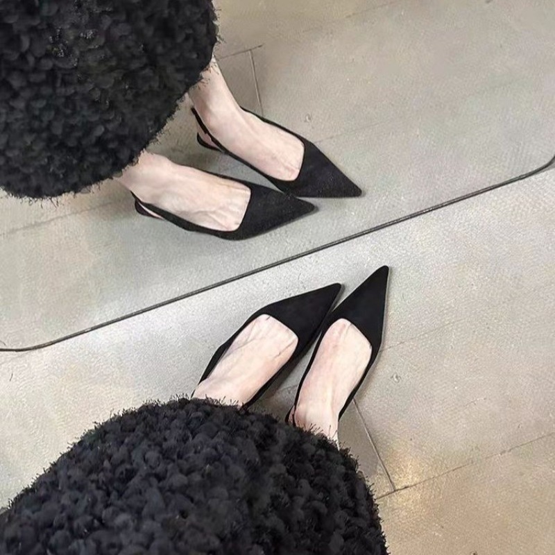 Sepatu Sandal Wanita Slip On M - Leopard Print Heels ulasan dan harga